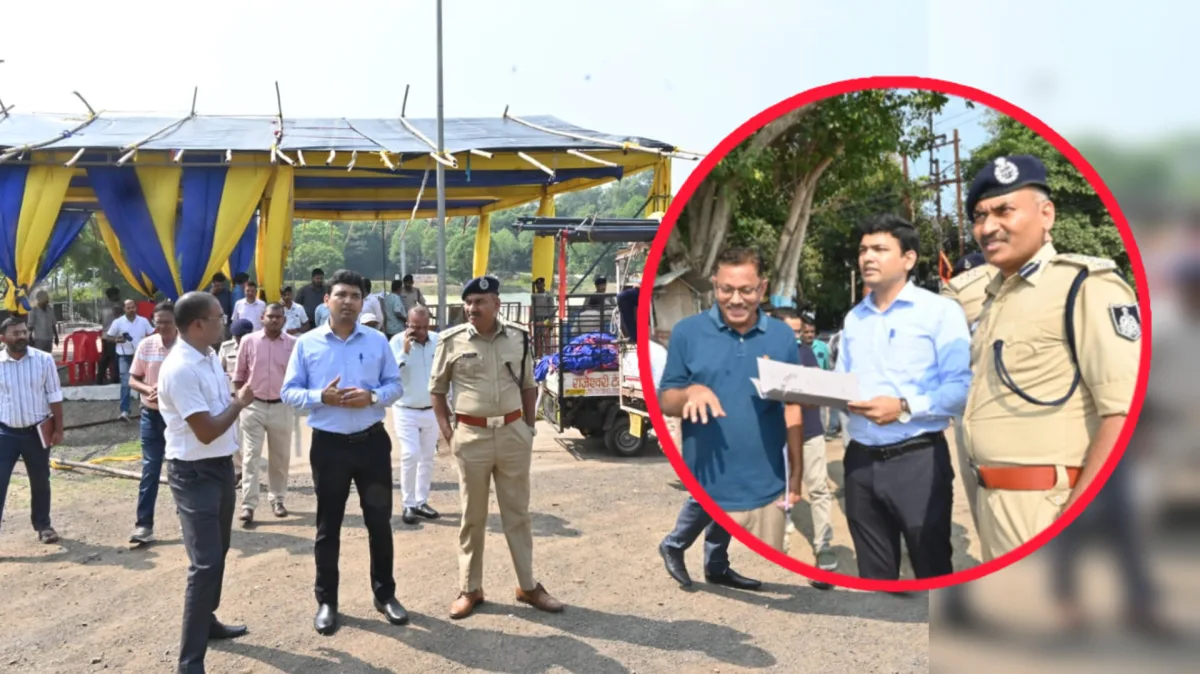 जबलपुर : कलेक्टर-एसपी ने किया विसर्जन स्थलों का निरीक्षण, सुरक्षा और साफ-सफाई के निर्देश